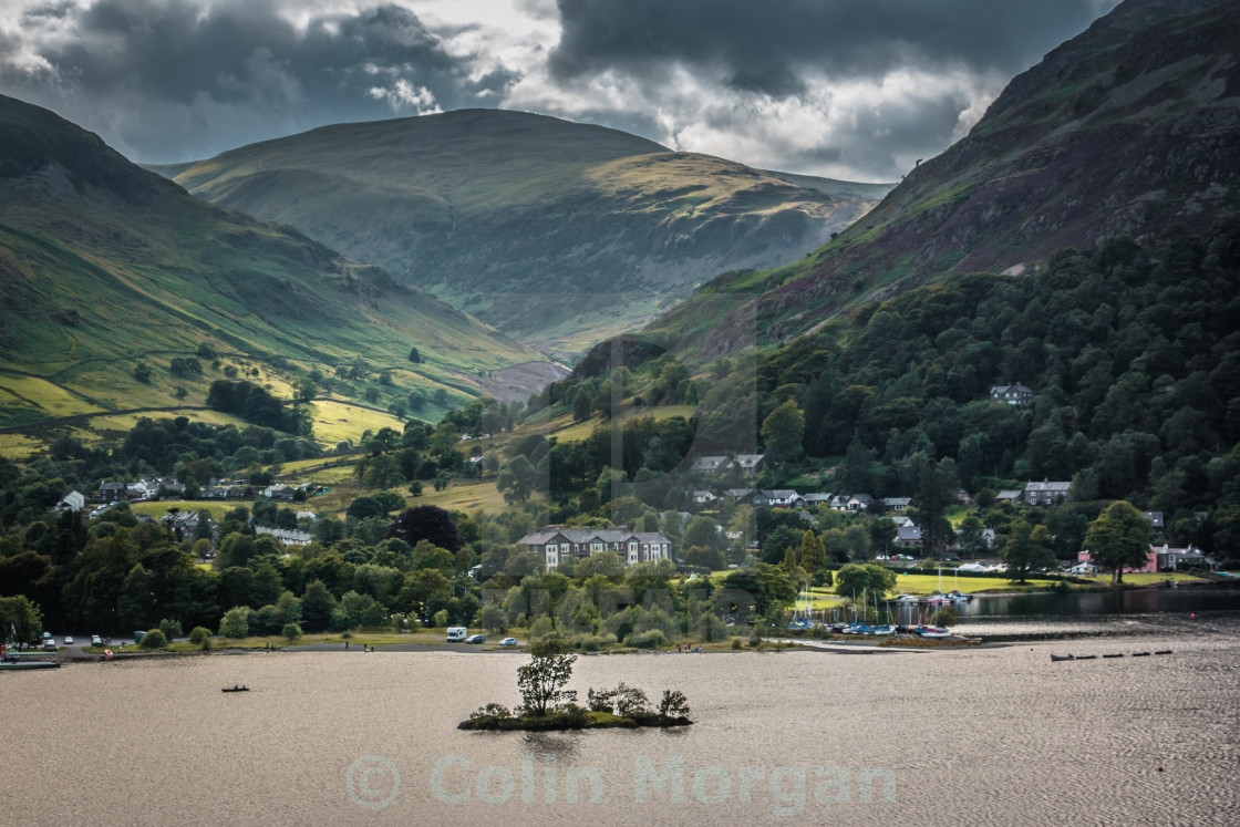 "Glenridding, Ullswater." stock image