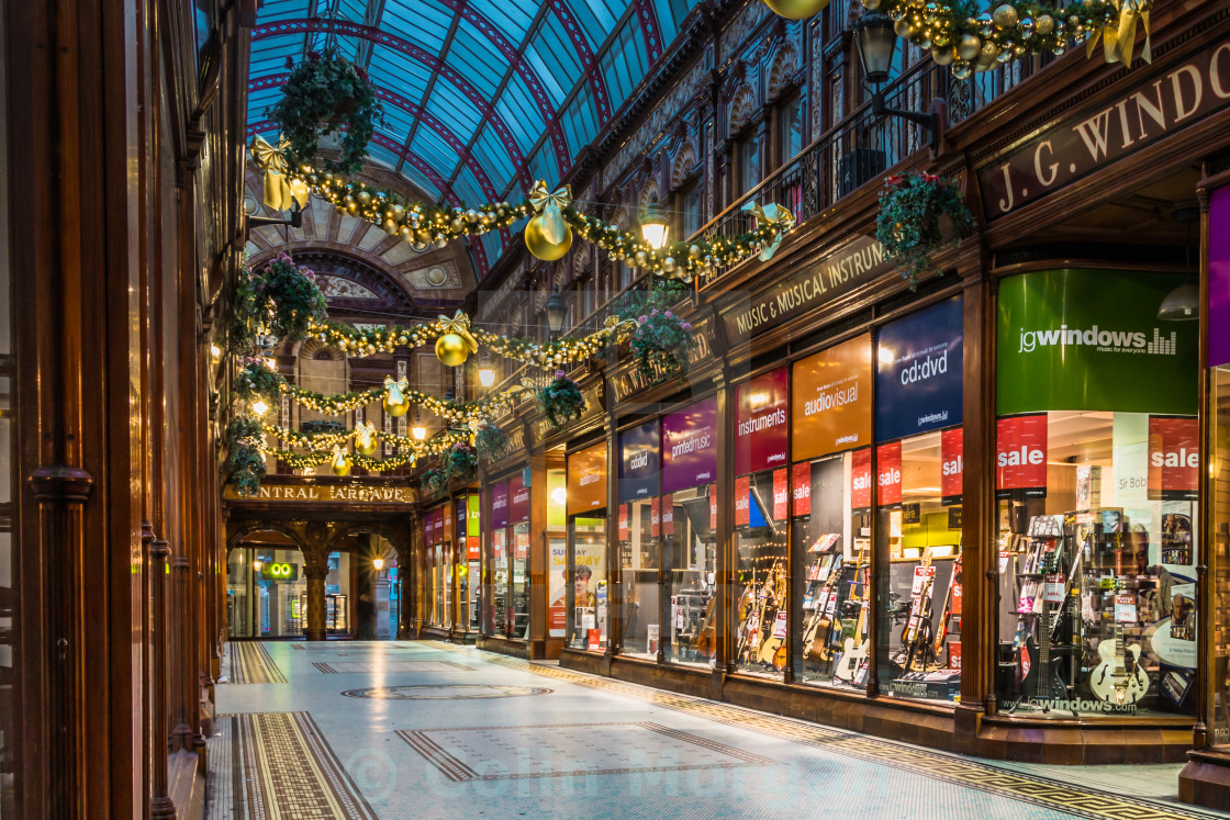 "Newcastle Central Arcade" stock image