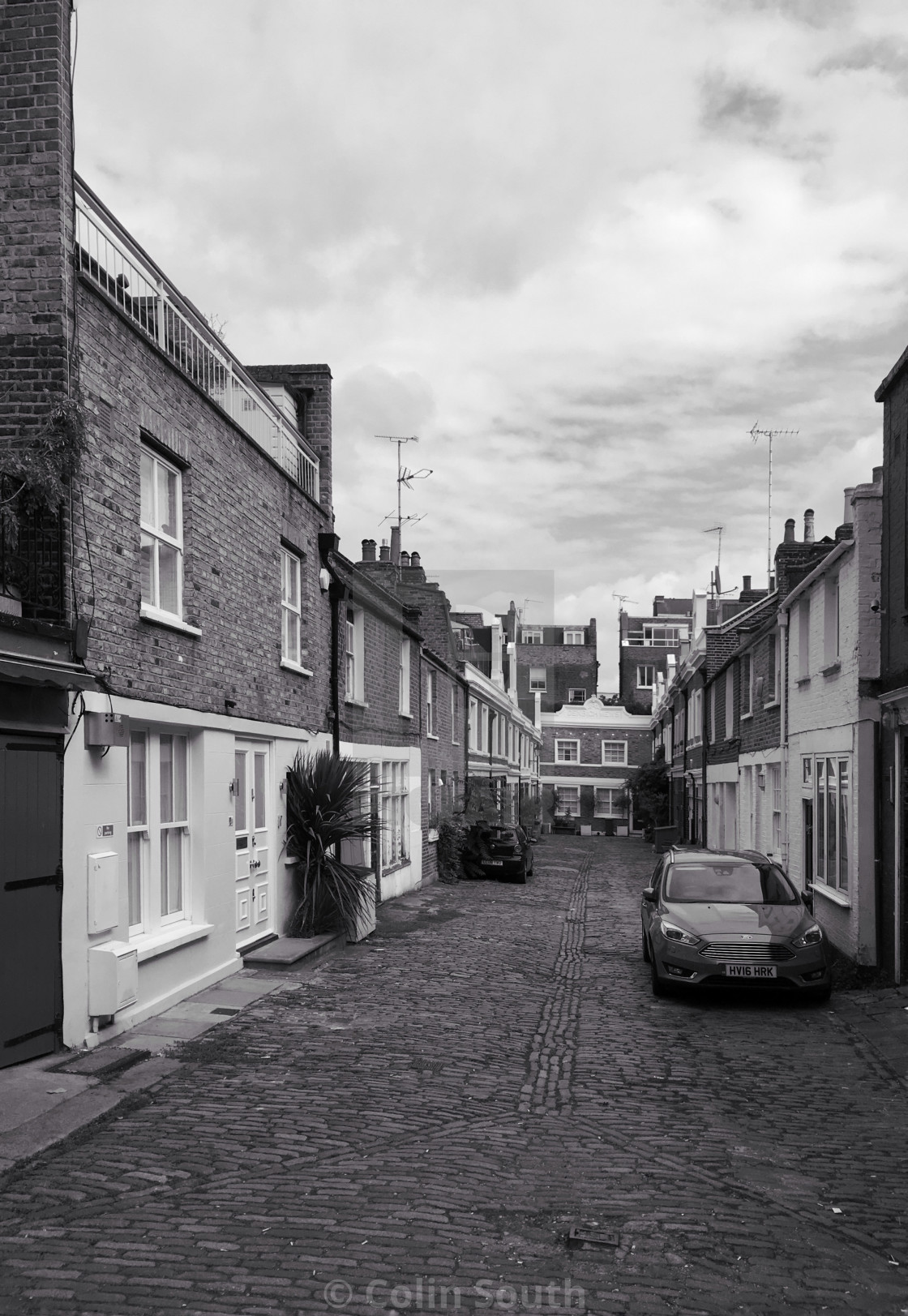 "Denbigh Close, off Portobello Road, London" stock image