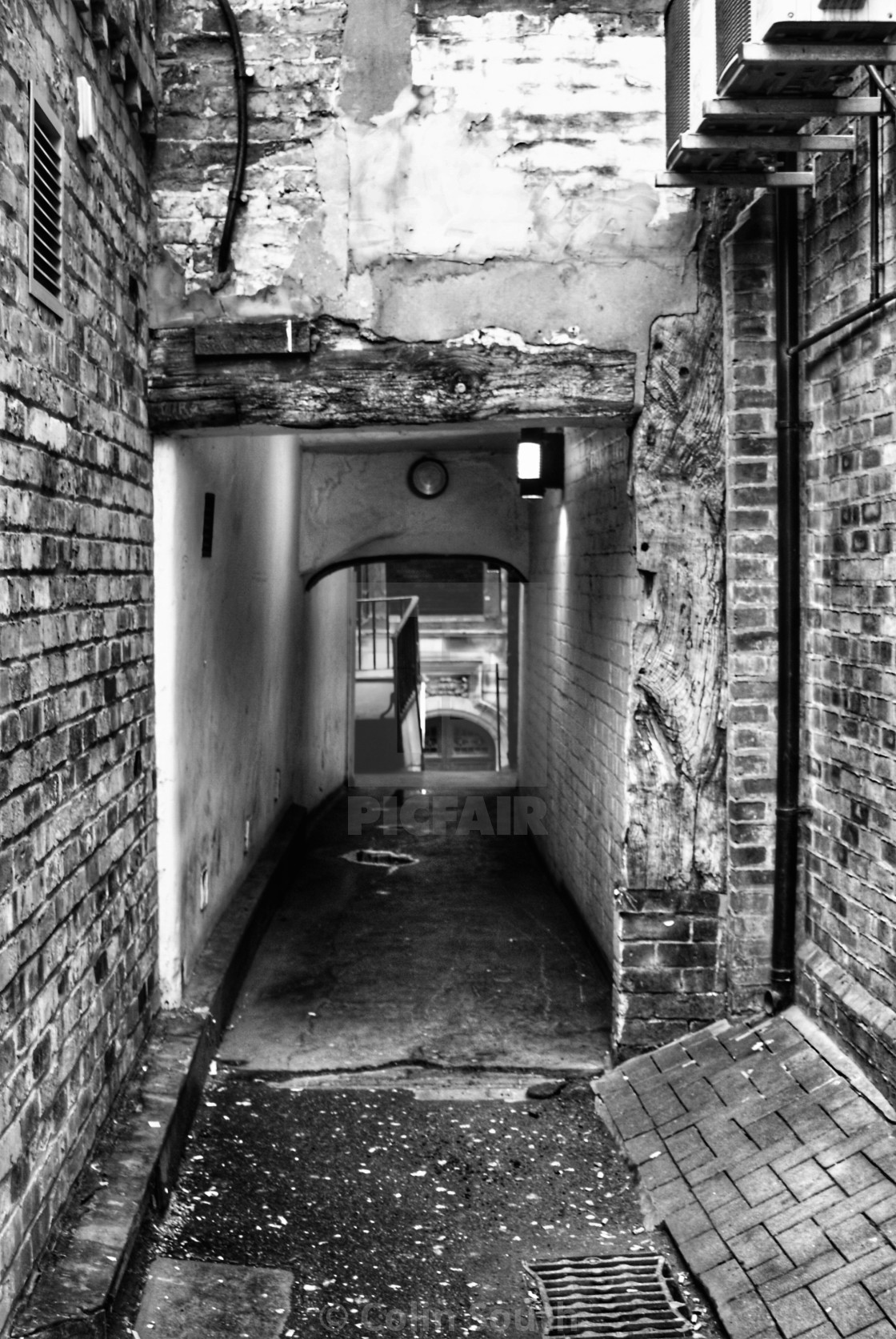 "Archway through to Lower Bridge Street, Chester" stock image