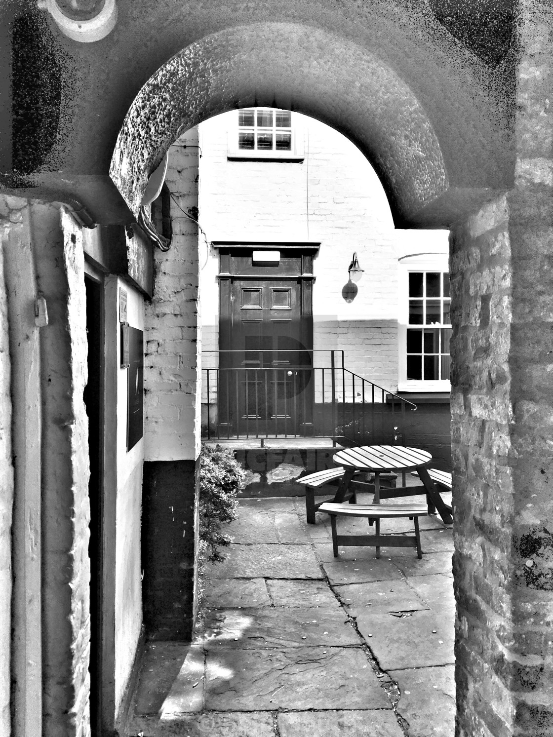 "The side of the Commercial Hotel, St. Peter's Square, Chester." stock image