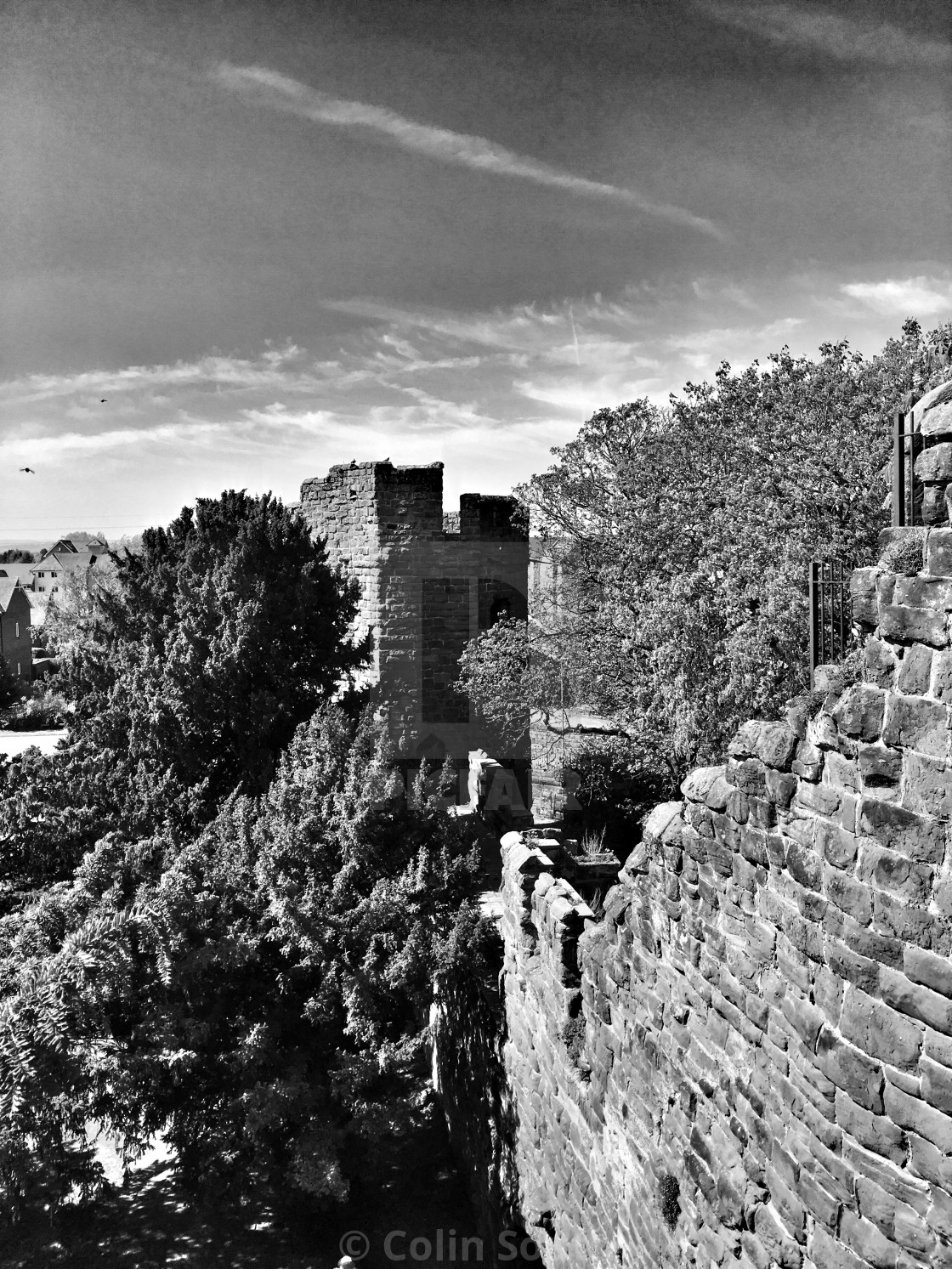 "The Water Tower, Chester City Walls." stock image