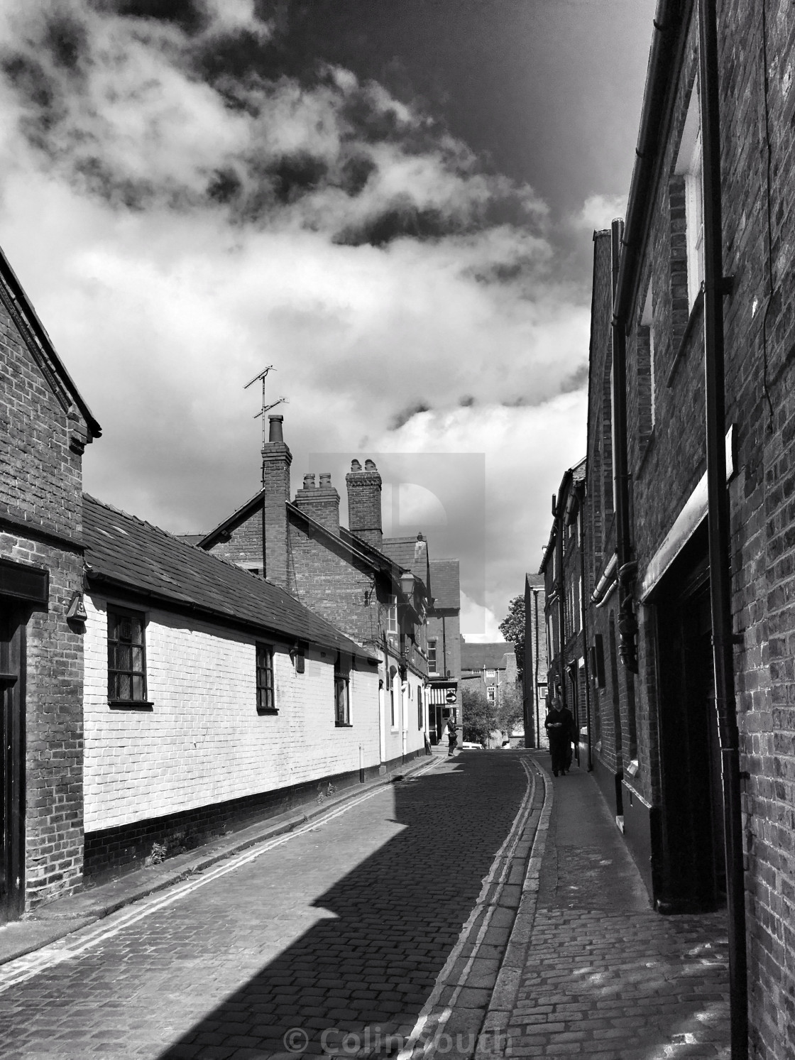 "Kings Street Chester, towards Northgate Street." stock image