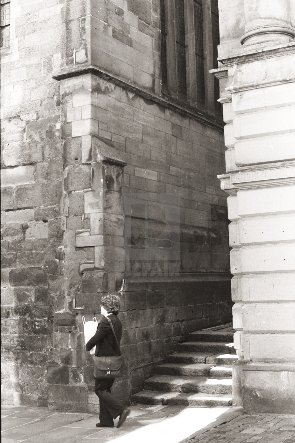 "Chester. Entrance to St Peter's churchyard." stock image