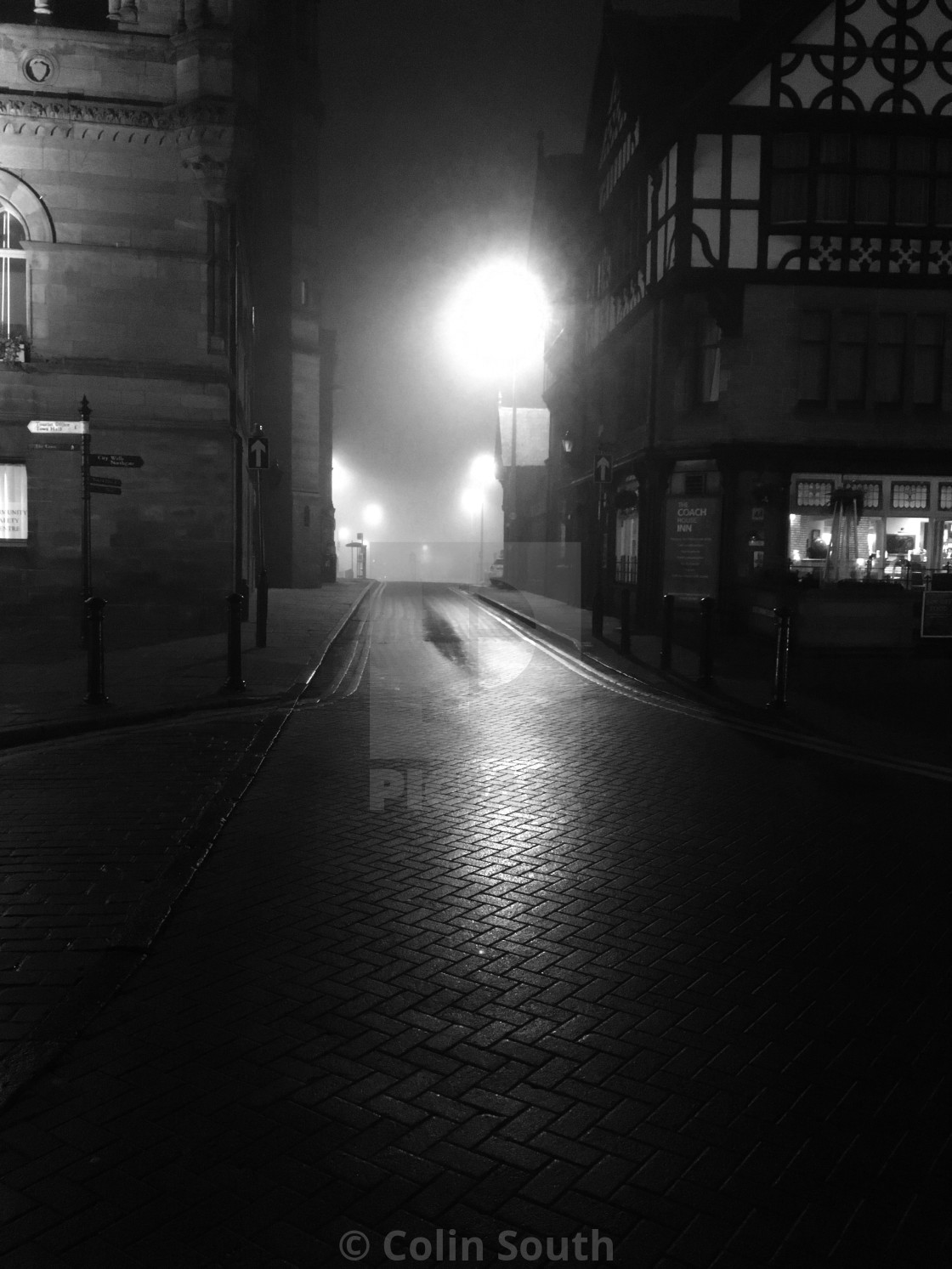 "Beside the Town Hall." stock image