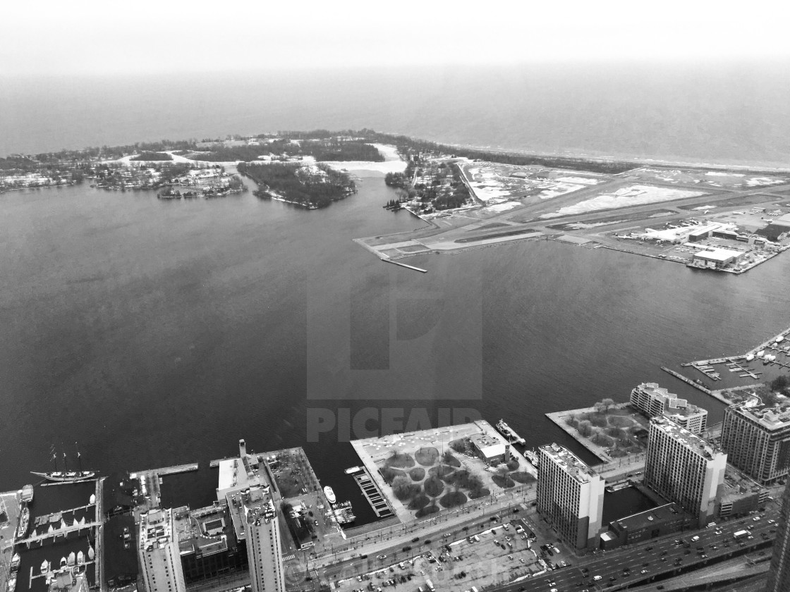 "Toronto Islands and Billy Bishop Airport" stock image