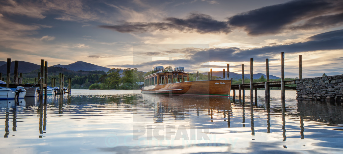 "Derwentwater launch" stock image