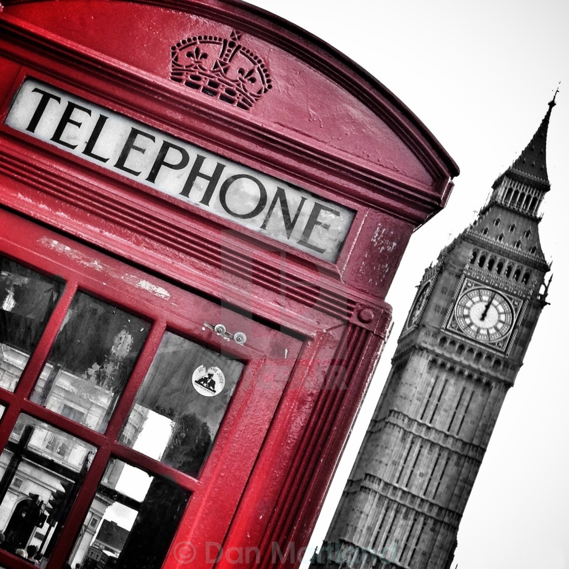 "Red telephone box" stock image