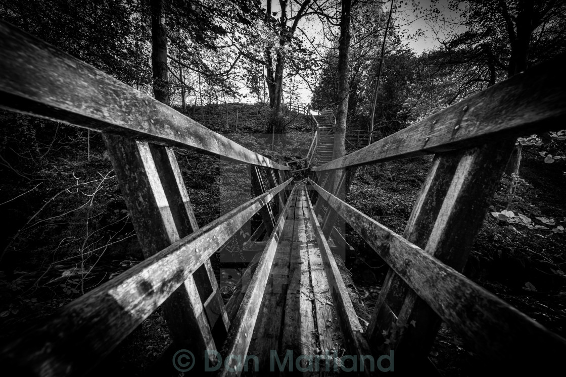 "Bridge to the Peak District" stock image