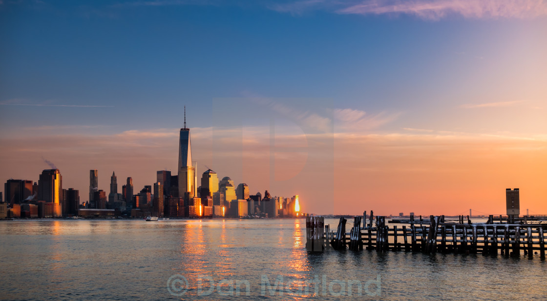 "Freedom Tower at Sunset NYC" stock image