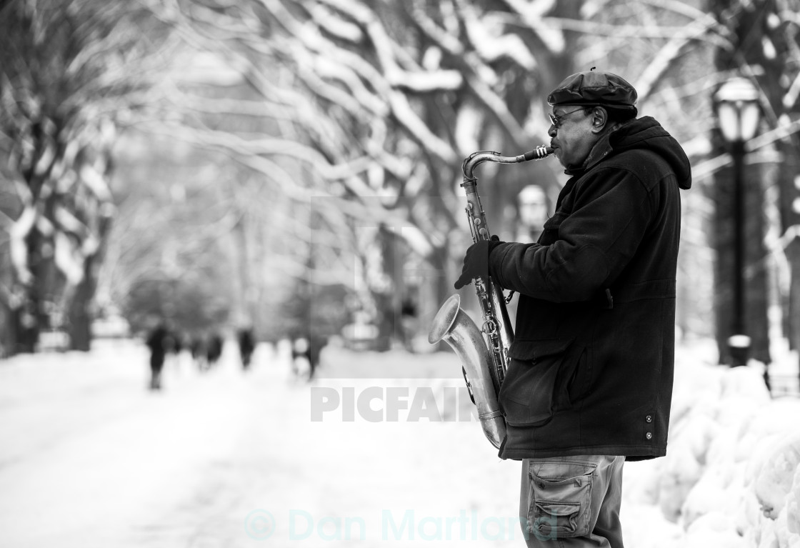 "Sax And The City" stock image