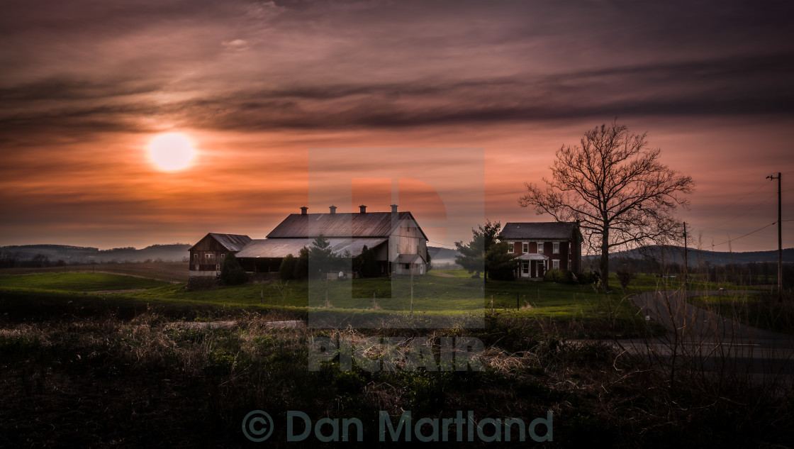 "Down on the farm" stock image