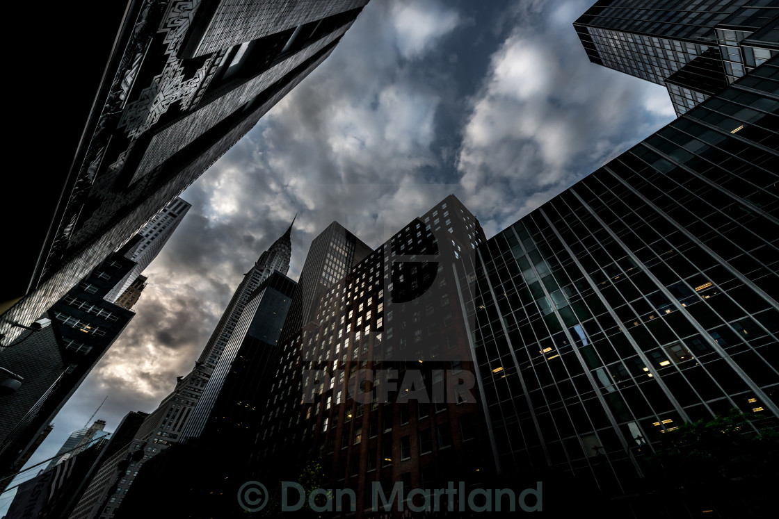 "Stormy New York Skies" stock image