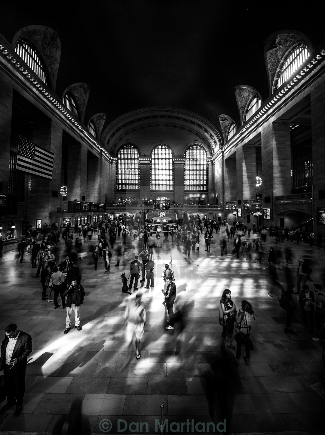 "Stepping into the light- Grand Central Station" stock image