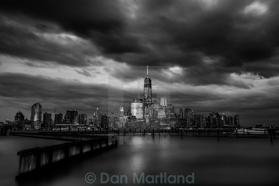 "Lower Manhattan BW" stock image