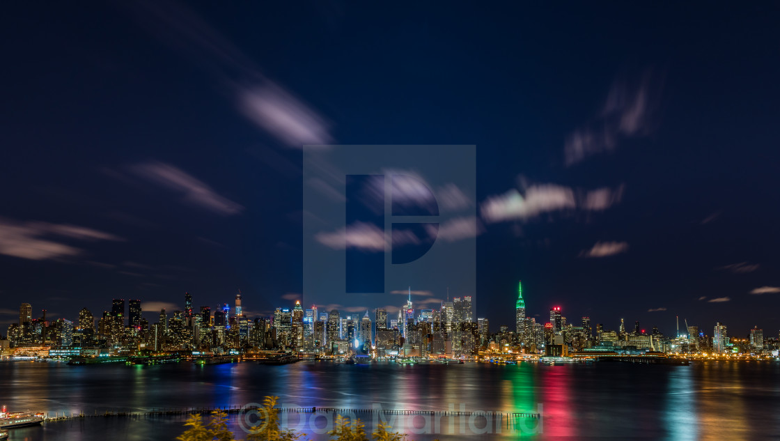 "Manhattan looking Mighty Fine" stock image