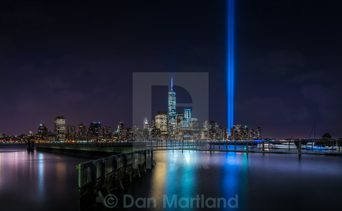 "New York City Tribute In Lights" stock image