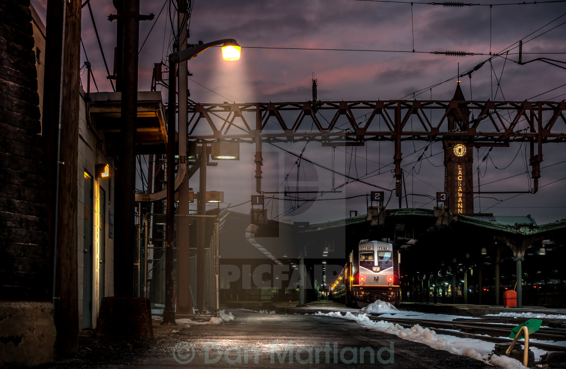 "Leaving Hoboken" stock image