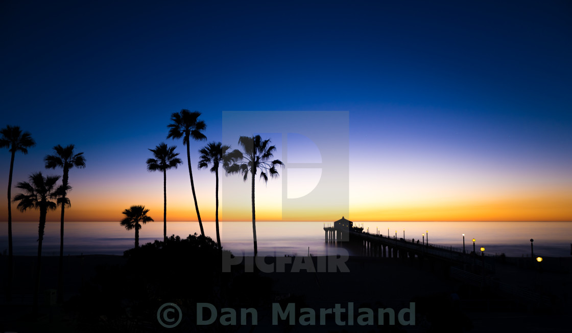 "Another California Sunset" stock image