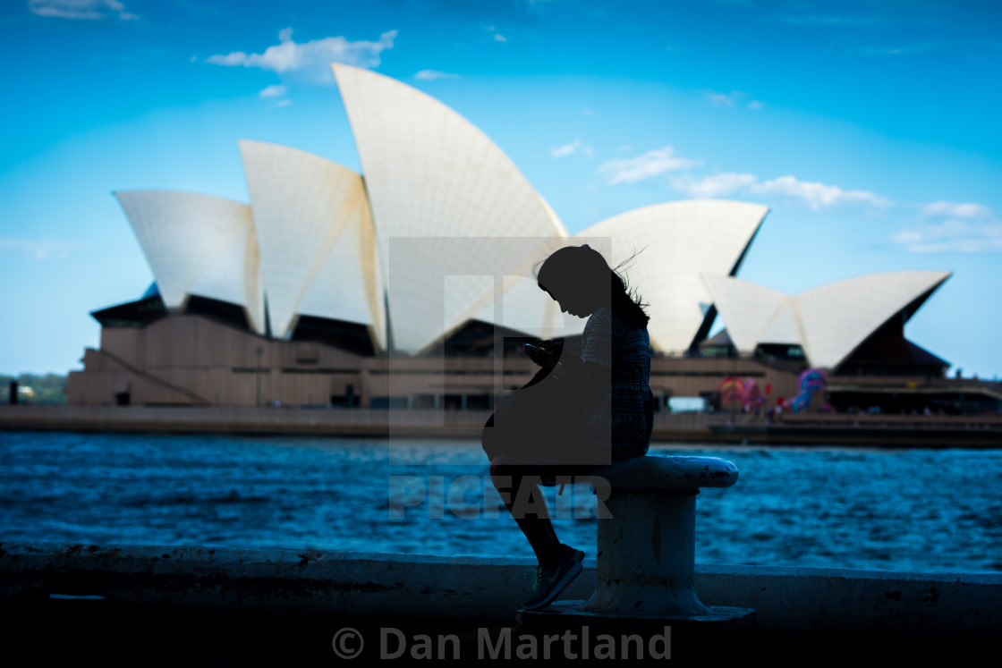 "Sydney Silhouette" stock image