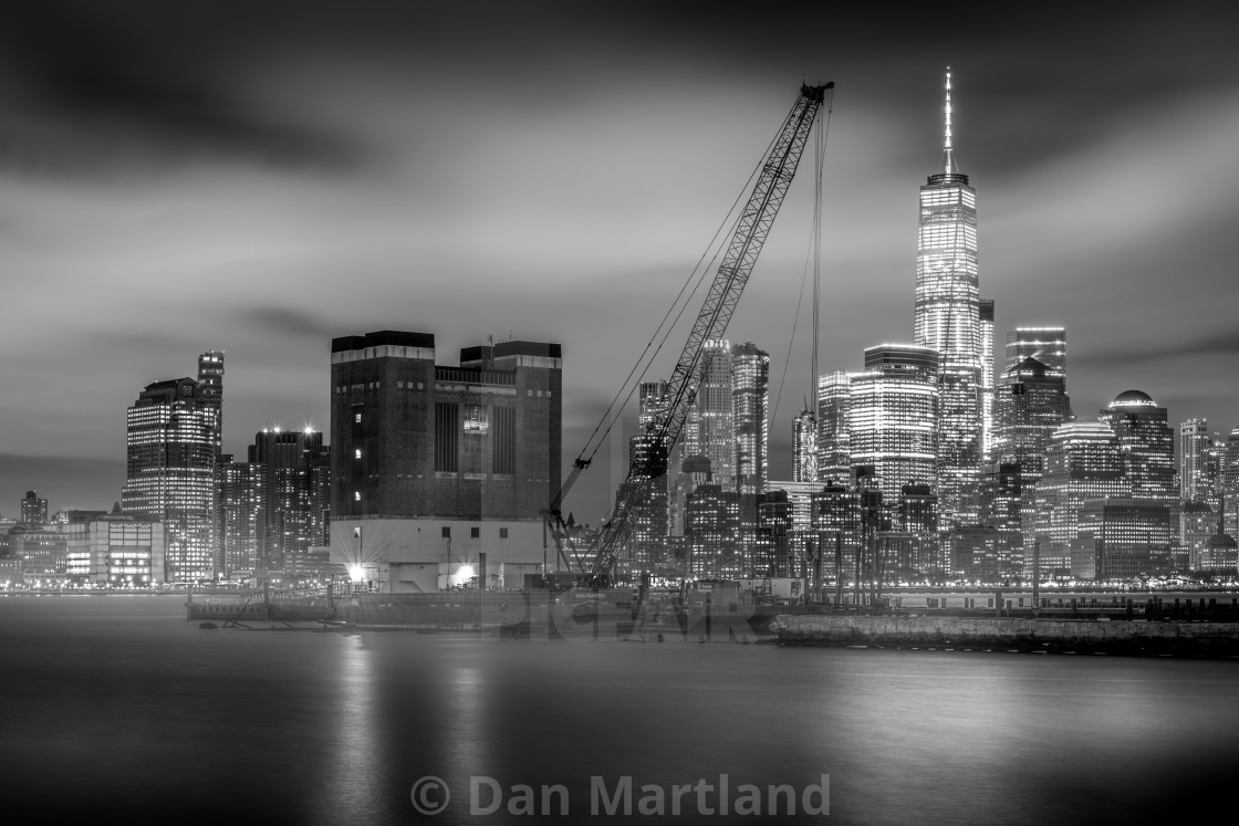 "Misty Morning NYC" stock image