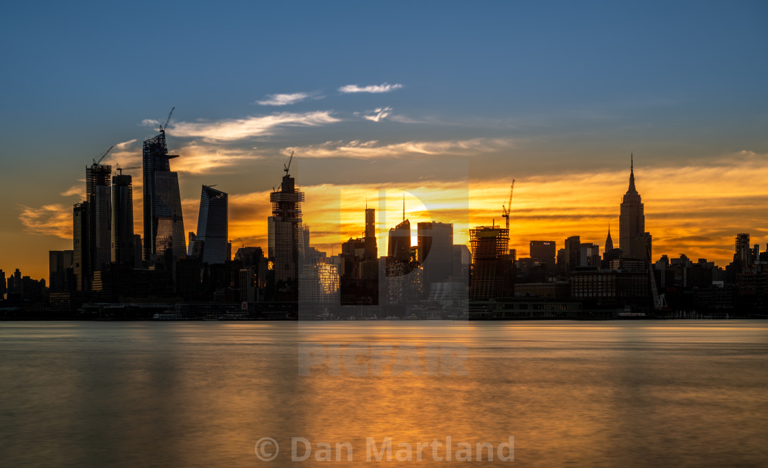 "Another New York Sunrise" stock image