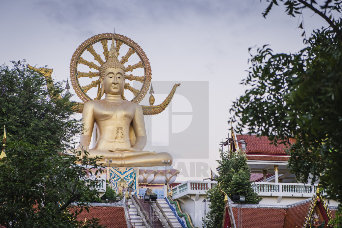 "Wat Phra Yai or Big Buudah" stock image