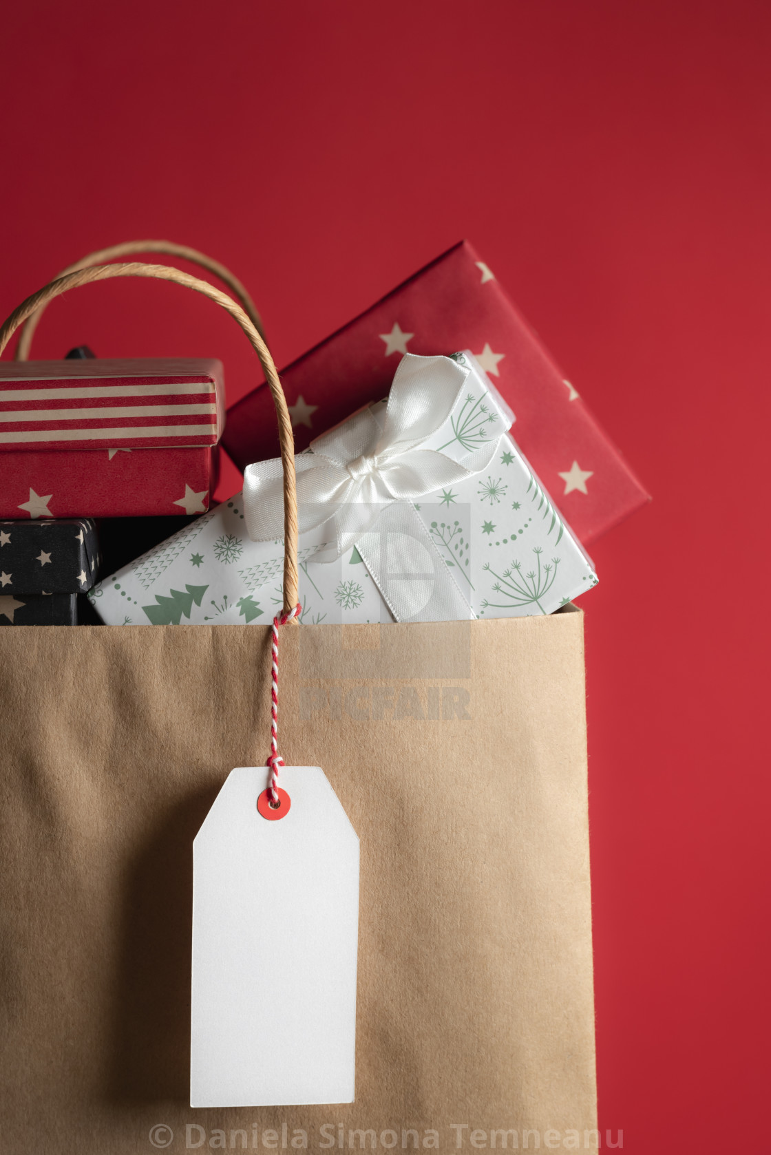 Shopping Bag Full Of Presents License Download Or Print For