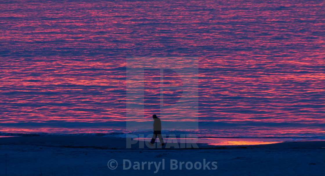 "Walker on Edge of LIght" by Darryl Brooks - $10.71 "Walker on Edge of LIght" stock image