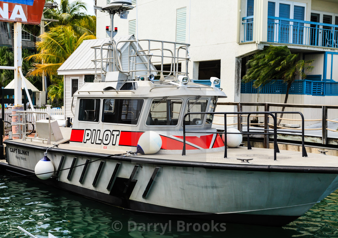 "Pilot Boat in Key West" by Darryl Brooks - $10.71 "Pilot Boat in Key West" stock image