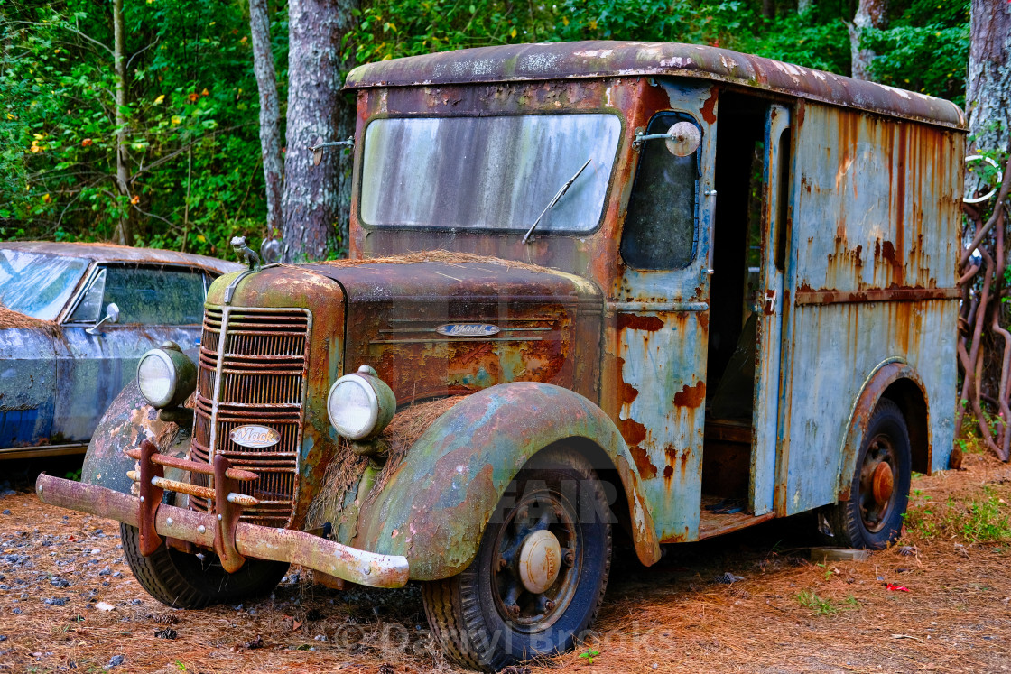 old delivery vans