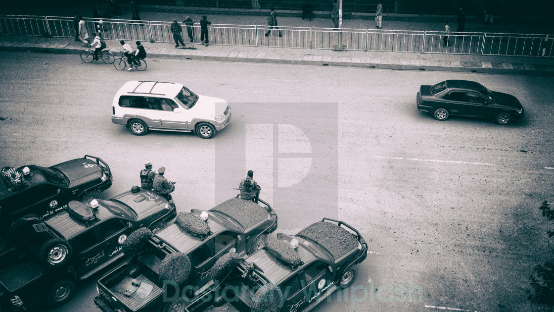 "The NDS Hanging out on a street" stock image