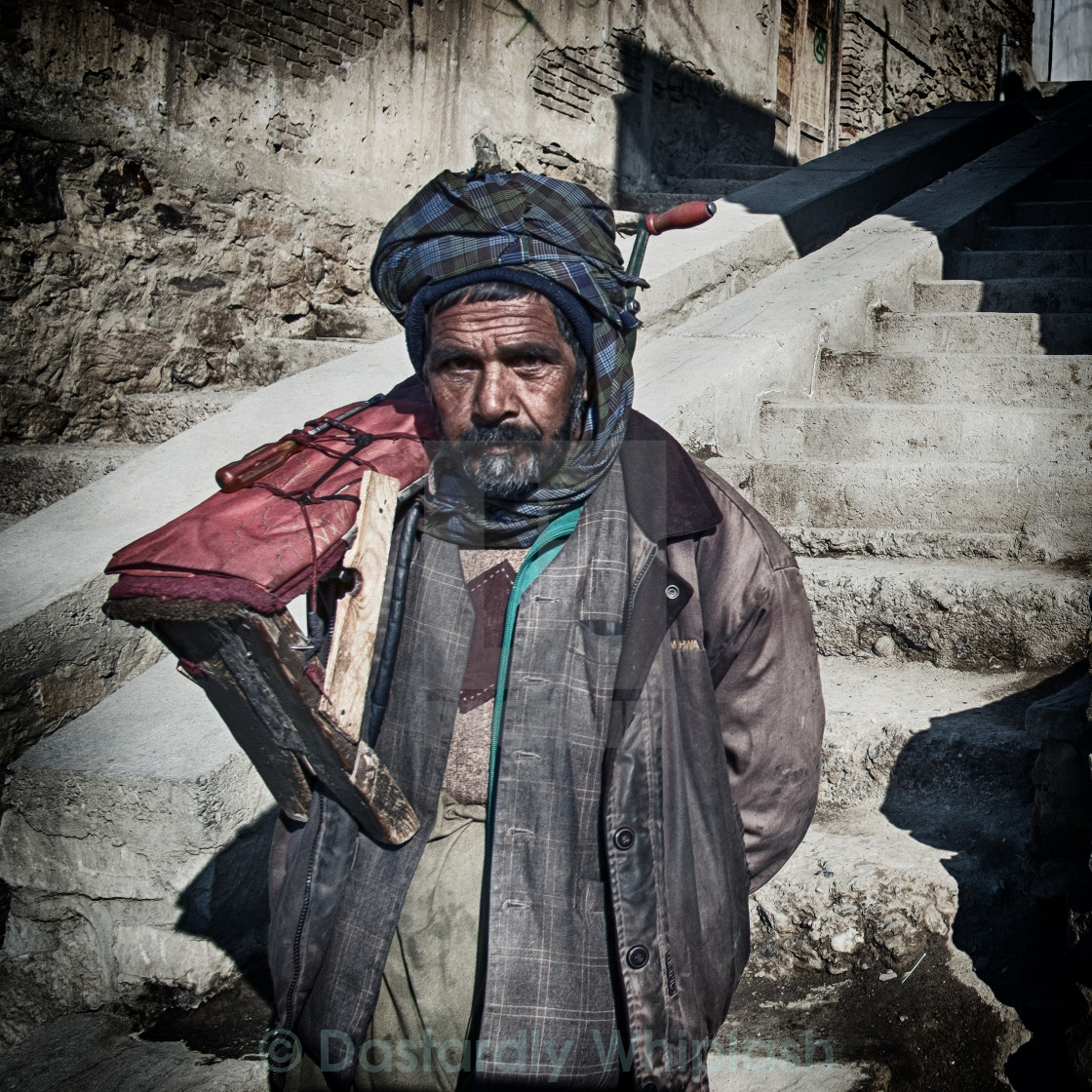 "The Knife Sharpener" stock image