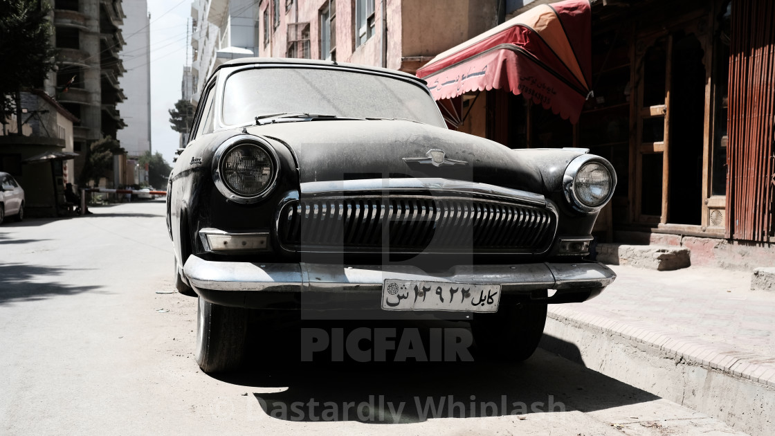 "Volga Gaz - Classic Cars of Kabul" by Dastardly Whiplash - $30.22 "Volga Gaz - Classic Cars of Kabul" stock image