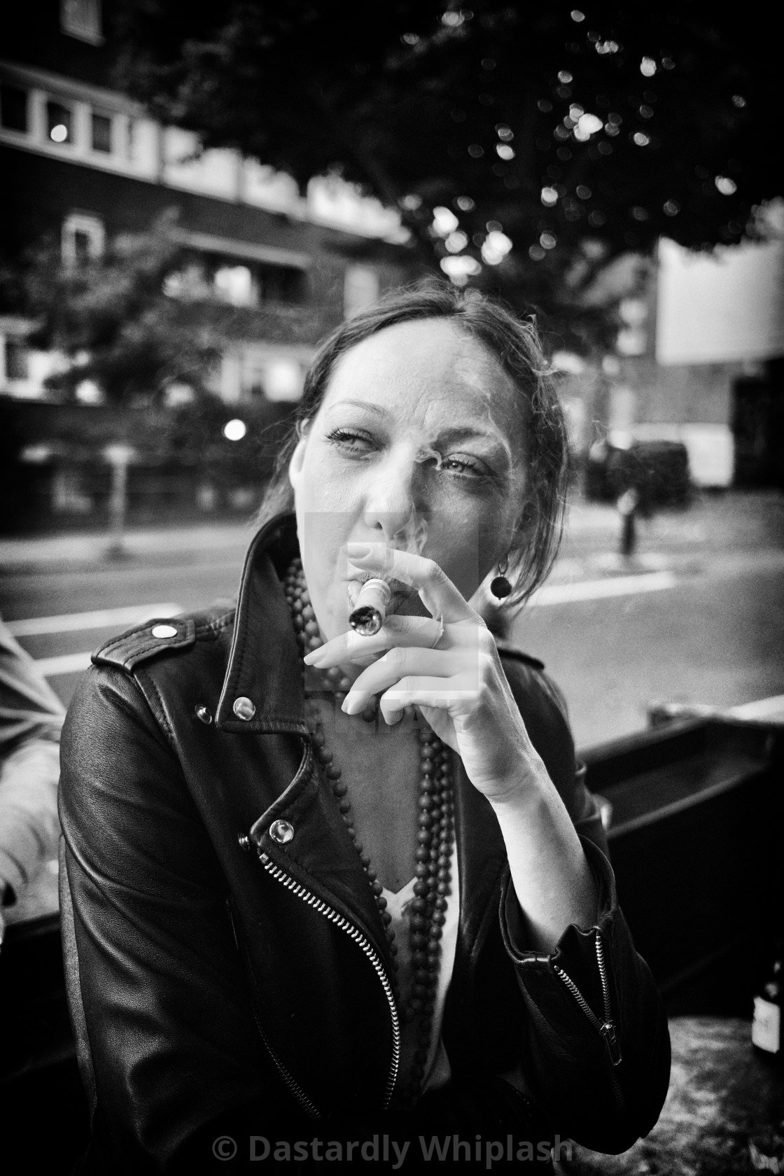 "Woman and Cigar" stock image