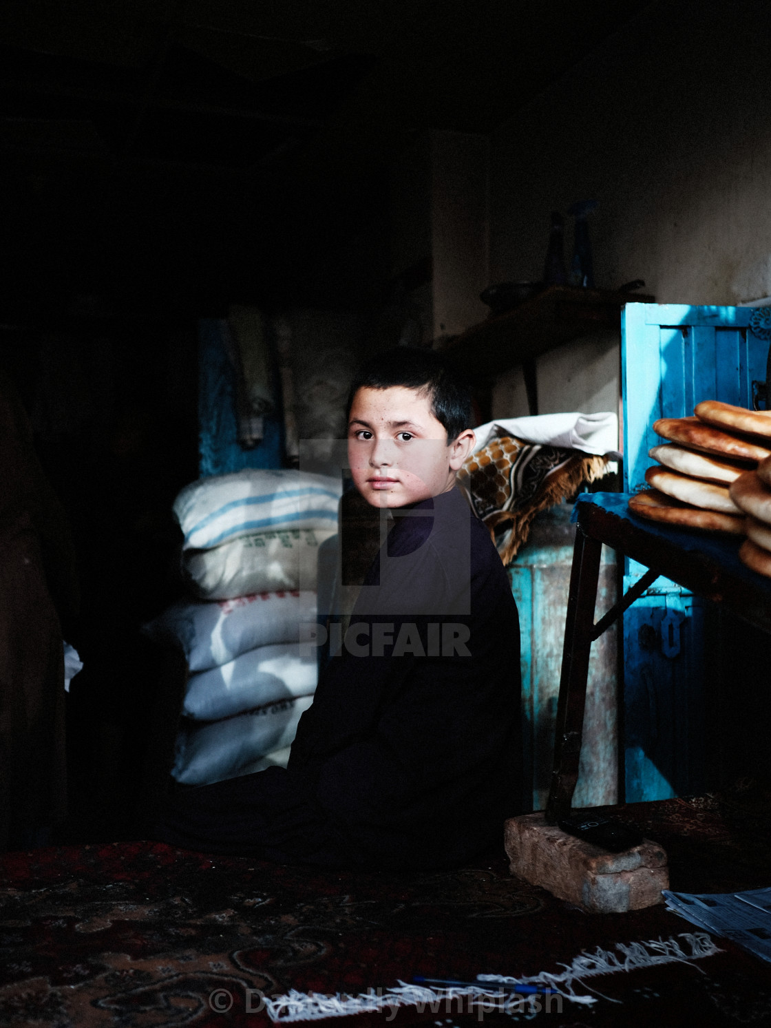 "The Boy in The Bakery" stock image