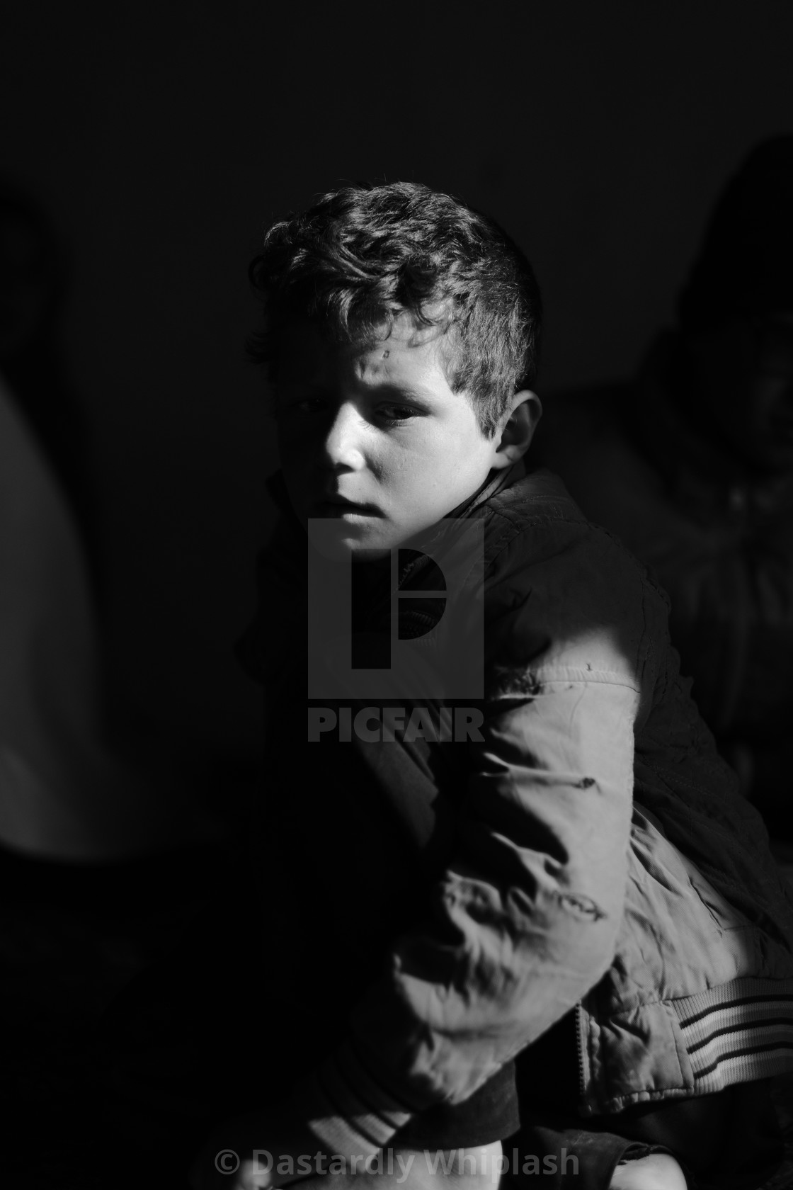 "The Boy in The Shadows" stock image