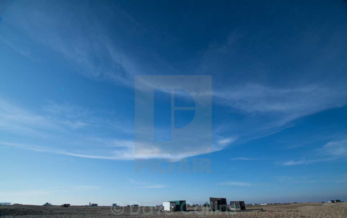 "Big Sky Over Dungeness" stock image