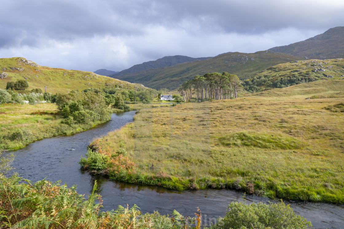 "River Ailort, highlands, Scotland" stock image