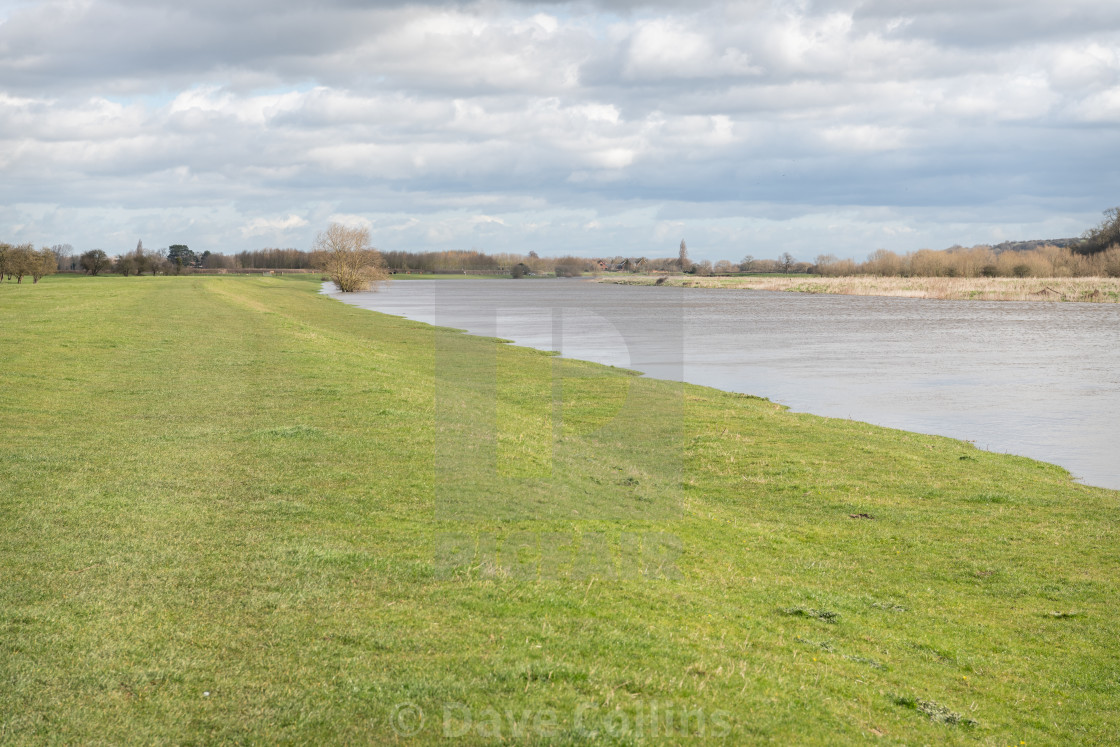 "River Trent, Lowdham, Nottingham, Nottinghamshire" stock image