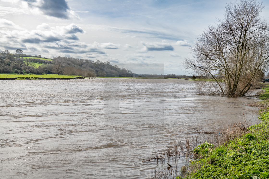 "River Trent, Lowdham, Nottingham, Nottinghamshire" stock image