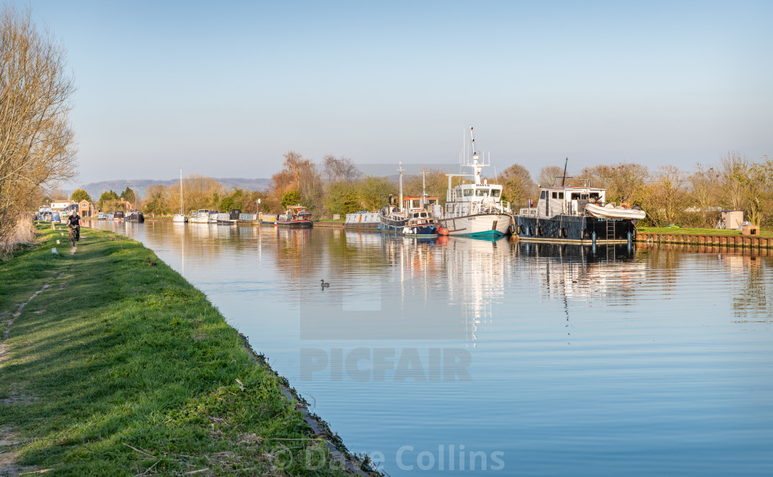 "The Gloucester & Sharpness Canal, Gloucestershire" stock image