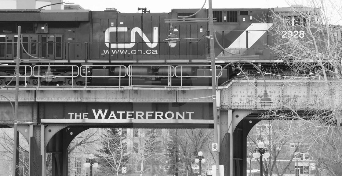 "2928 Over The Waterfront" by Dave Shaver - £30.00 "2928 Over The Waterfront" stock image