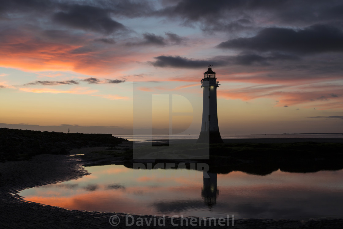 "Perch Rock Lighthouse" by David Chennell - £12.40 "Perch Rock Lighthouse" stock image