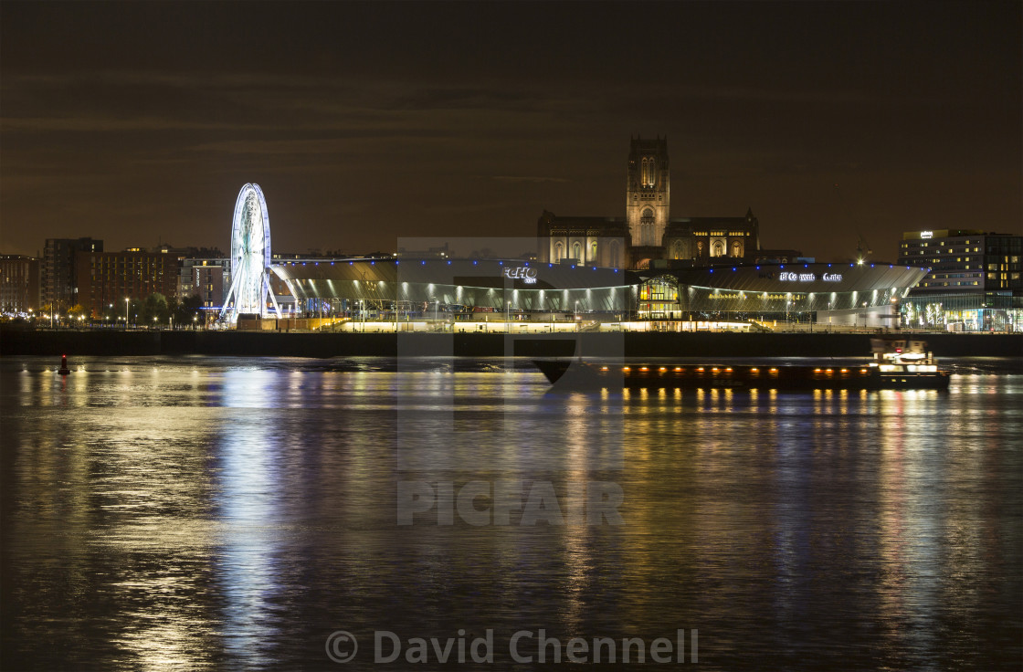 "Mersey Moonshine" by David Chennell - £12.40 "Mersey Moonshine" stock image