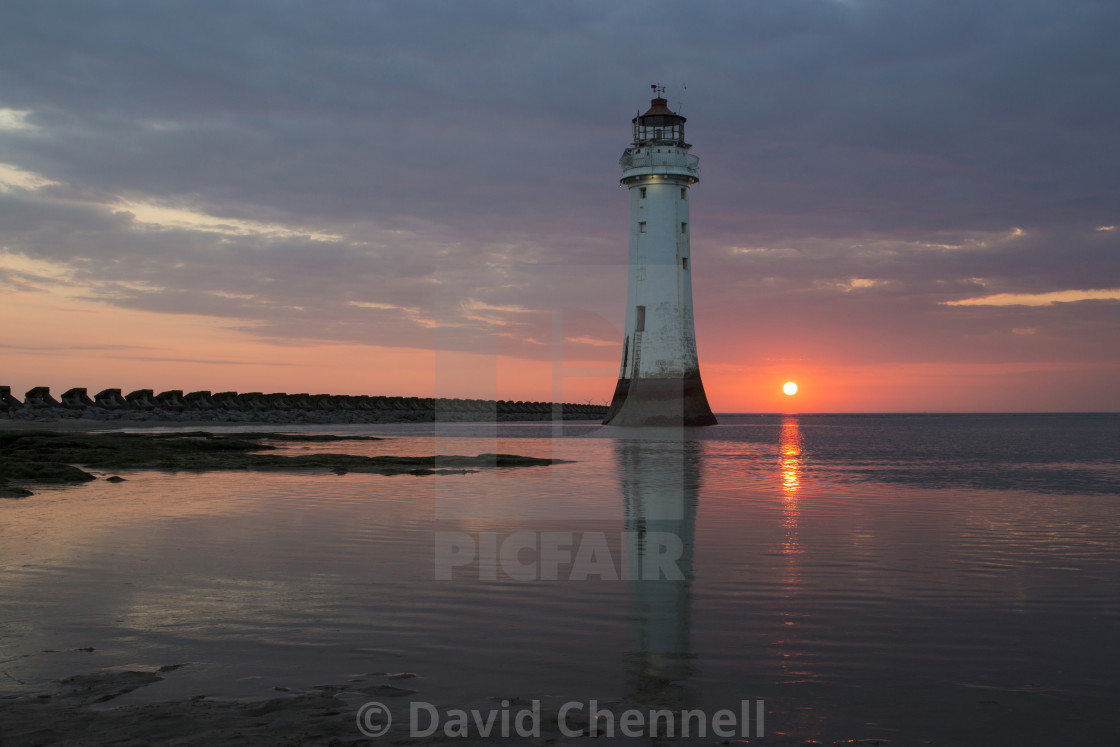 "Perch Rock Lighthouse" by David Chennell - £12.40 "Perch Rock Lighthouse" stock image