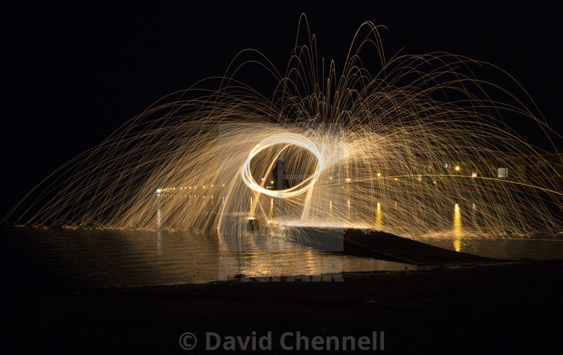 "Wire Wool Spinning" stock image