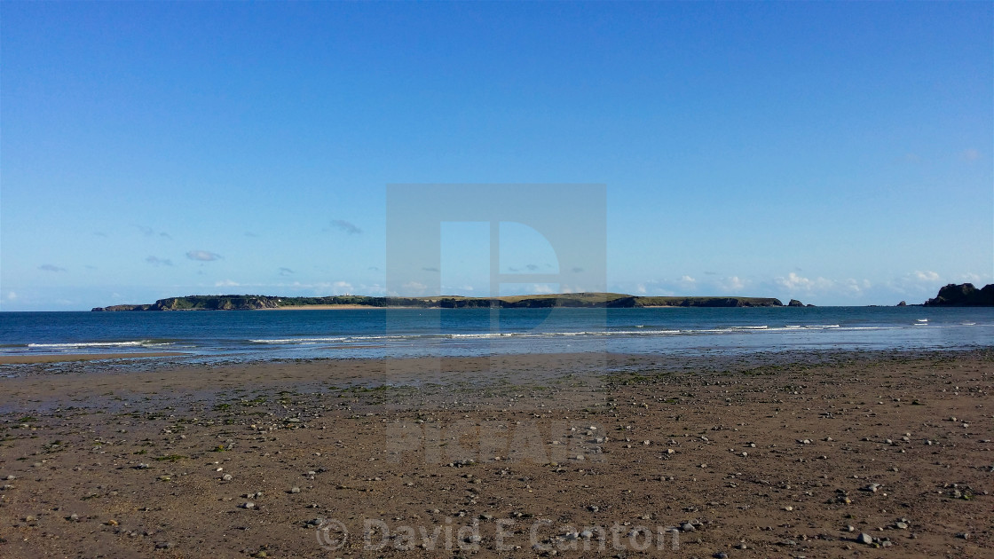 "Caldey Island Pembrokeshire" stock image