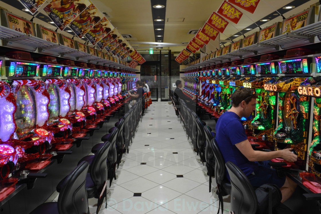 "Pachinko in Hiroshima" stock image