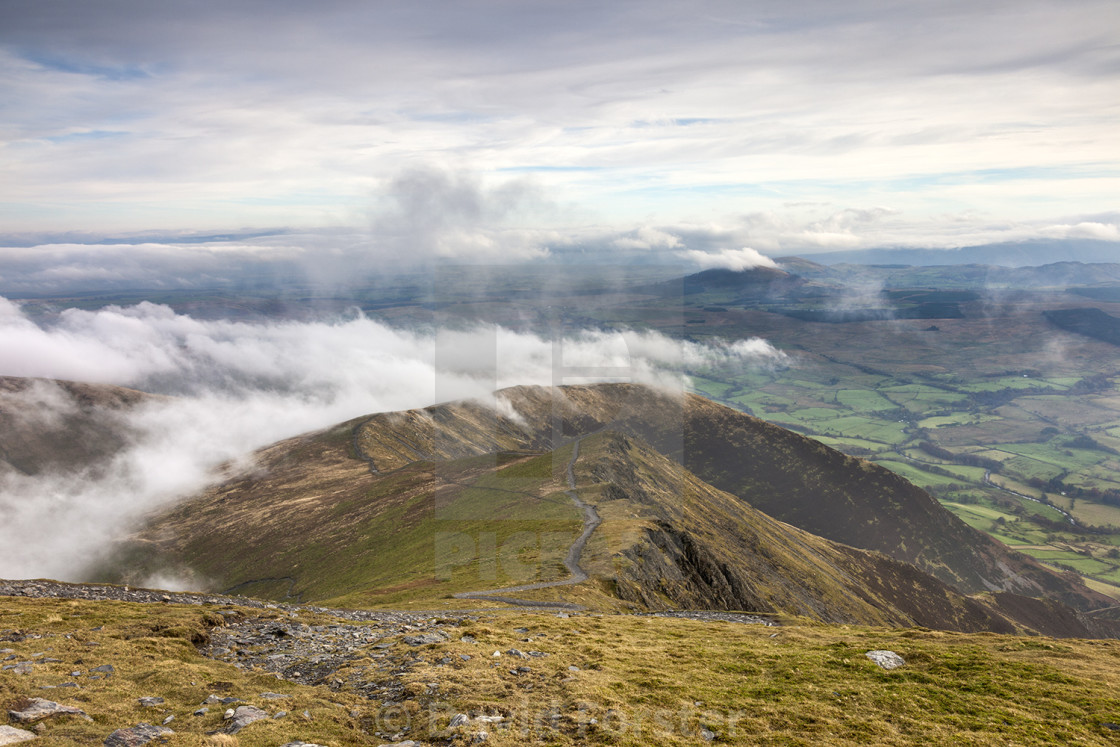 "Scales Fell from Blencathra, Lake District, Cumbria, UK" stock image